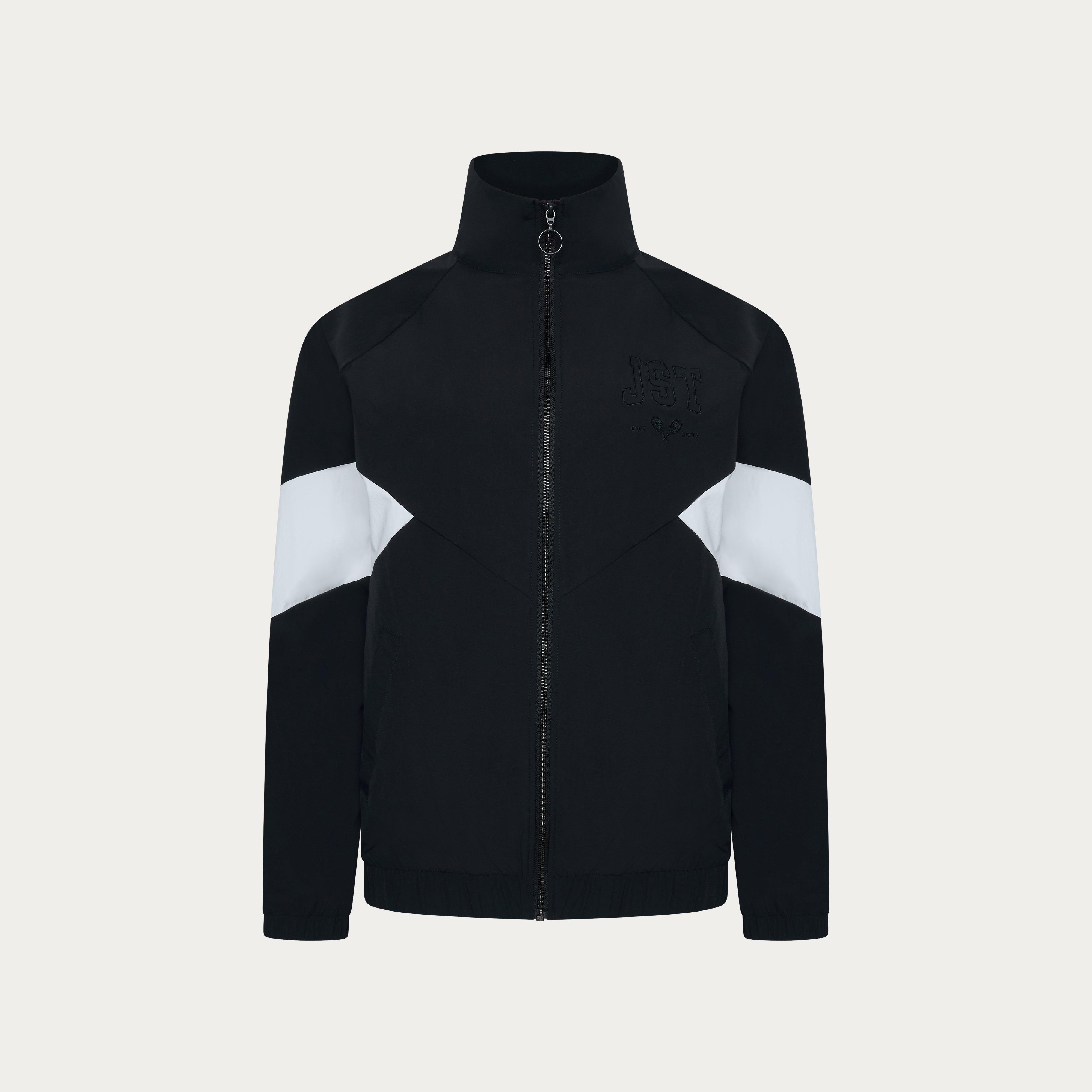 Courtside Track Jacket - Black/White