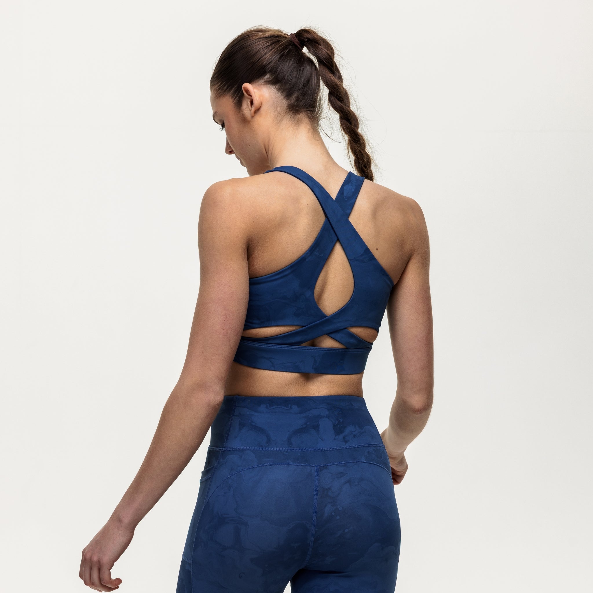 Flex Medium Support Bra - Indigo Marble
