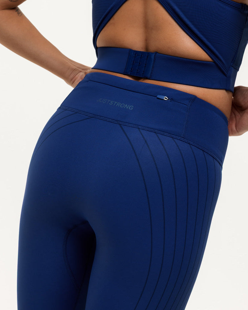 Agility Workout Leggings - True Navy