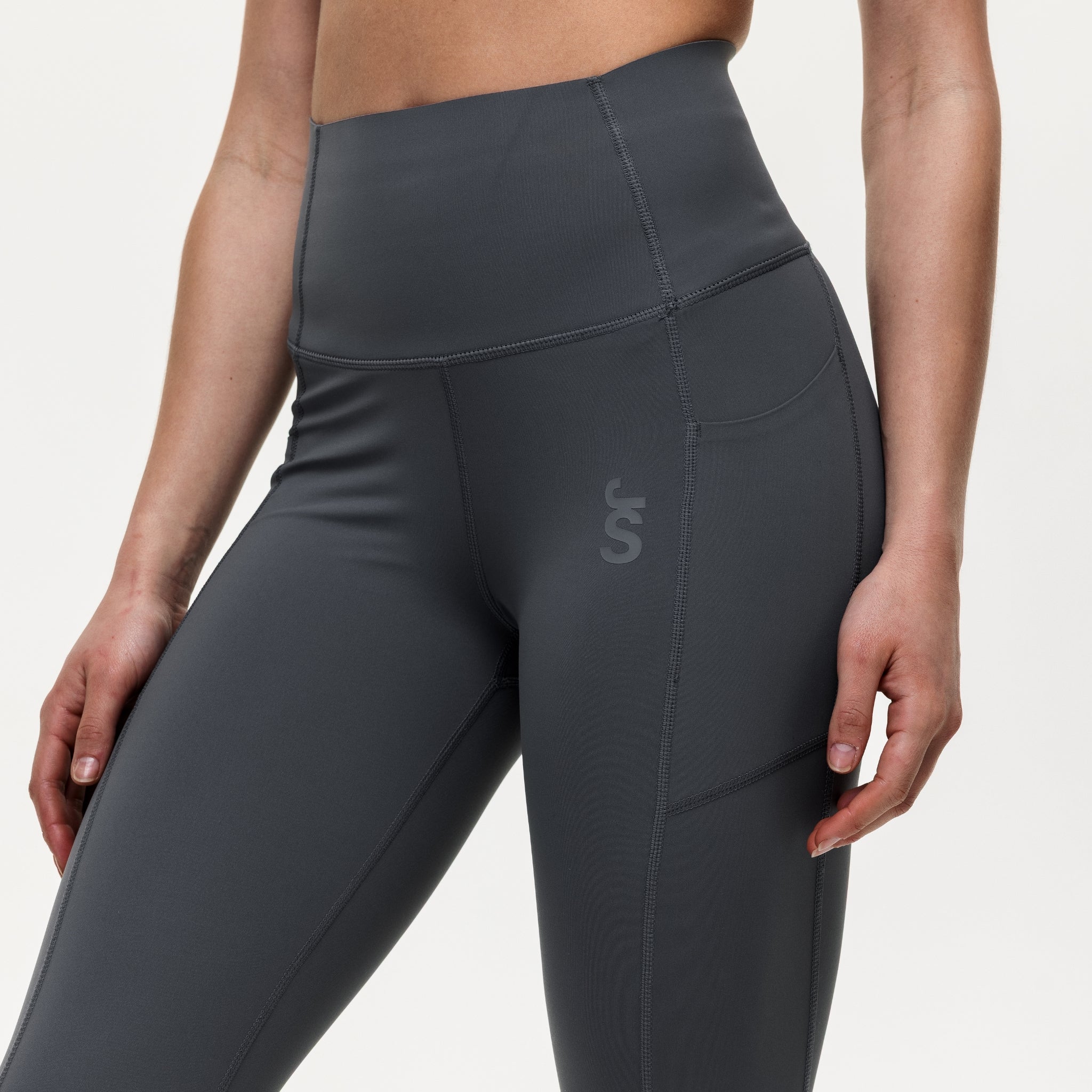 Sculpt 7/8 High Rise Training Leggings - Slate