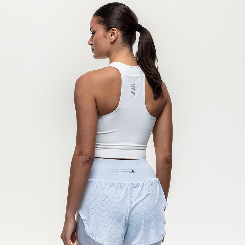 Swift Crop Run Vest - Optic White