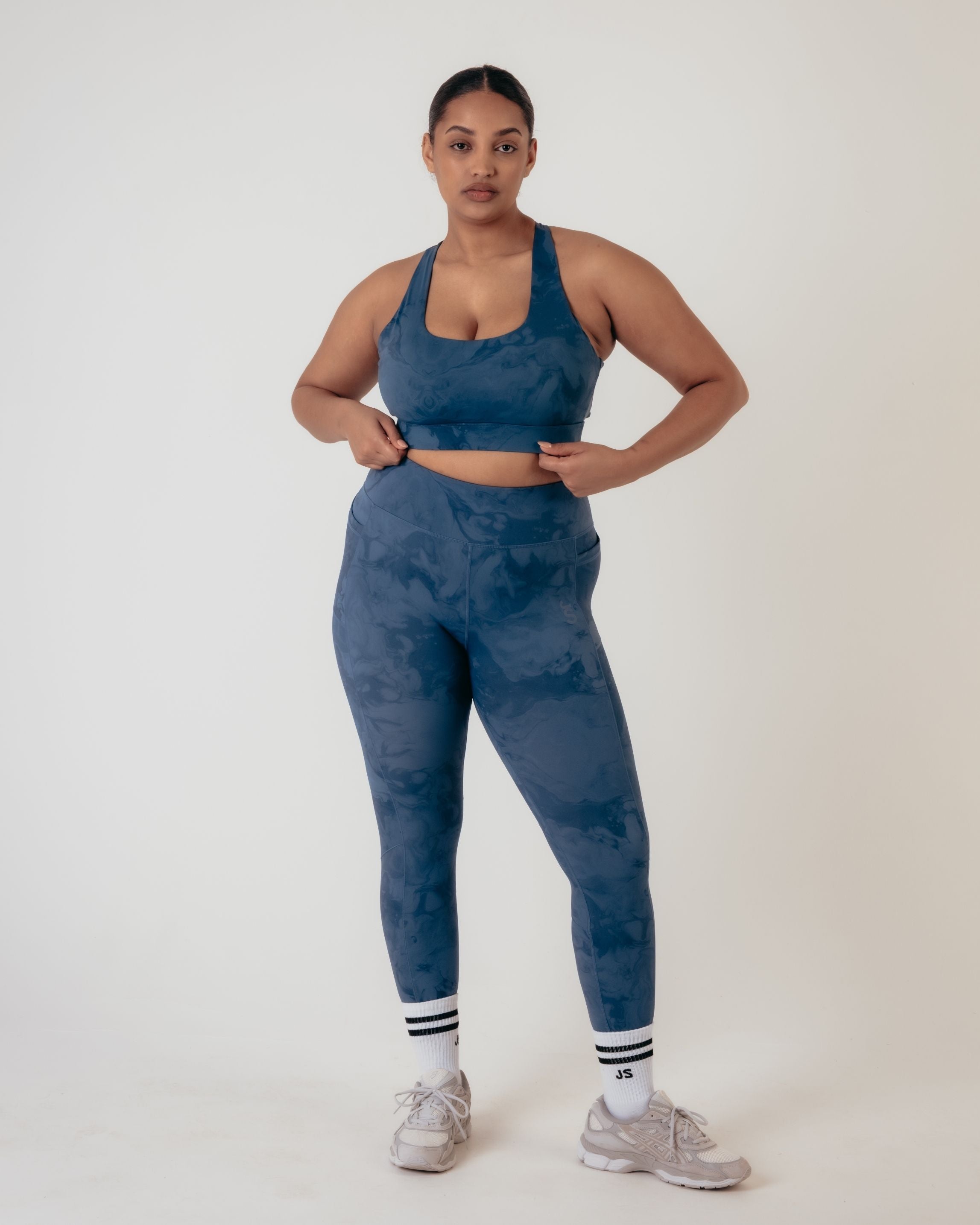 Flex Medium Support Bra - Indigo Marble