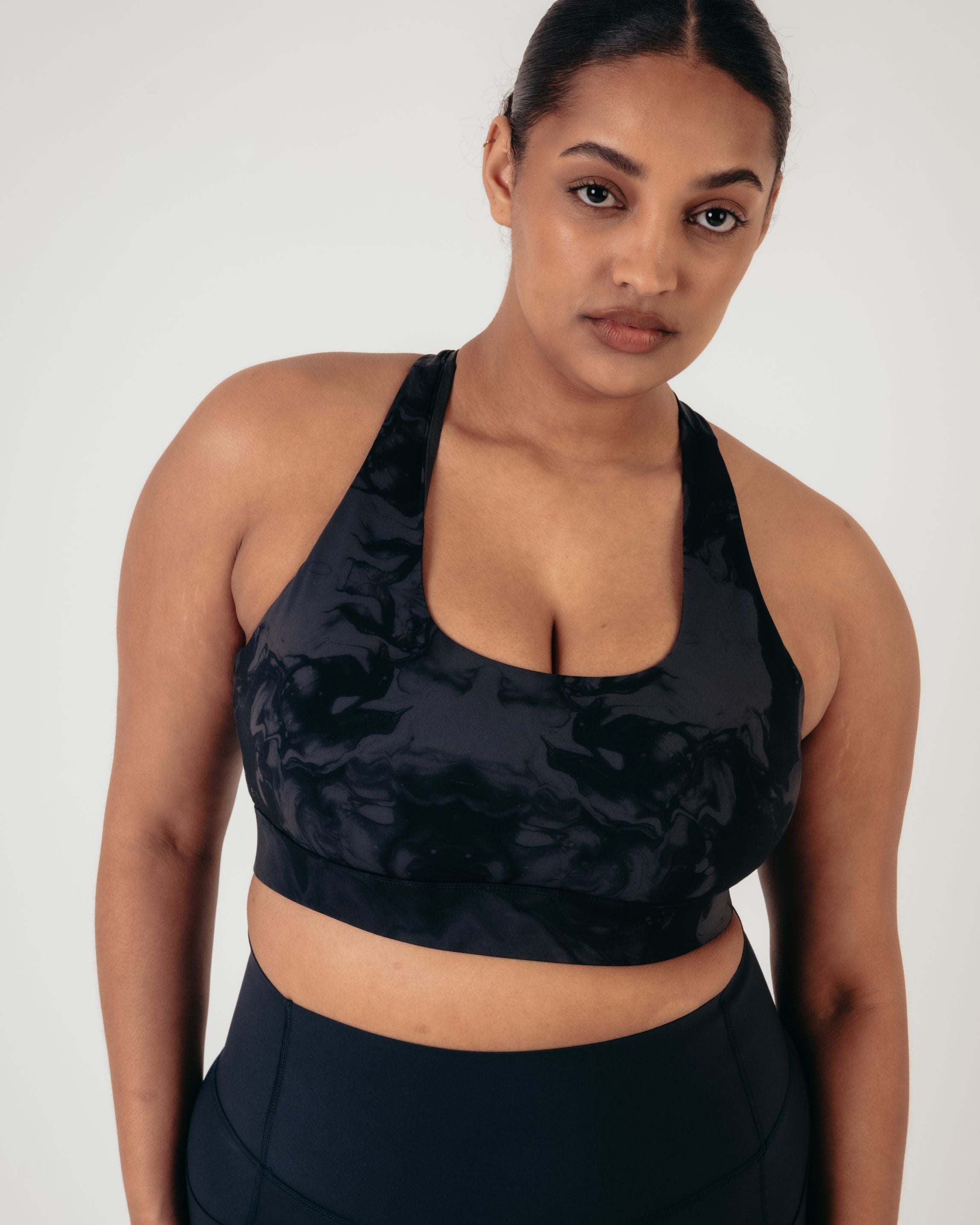 Flex Medium Support Bra - Slate Marble