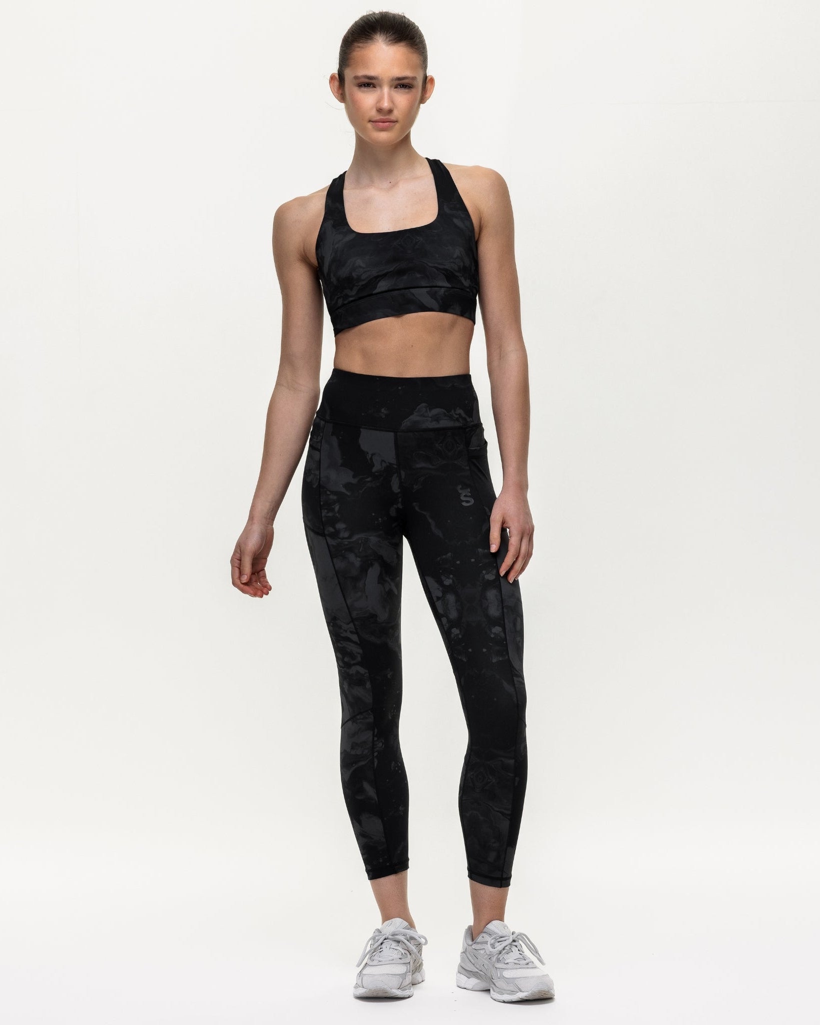 Power 7/8 Training Leggings - Slate Marble