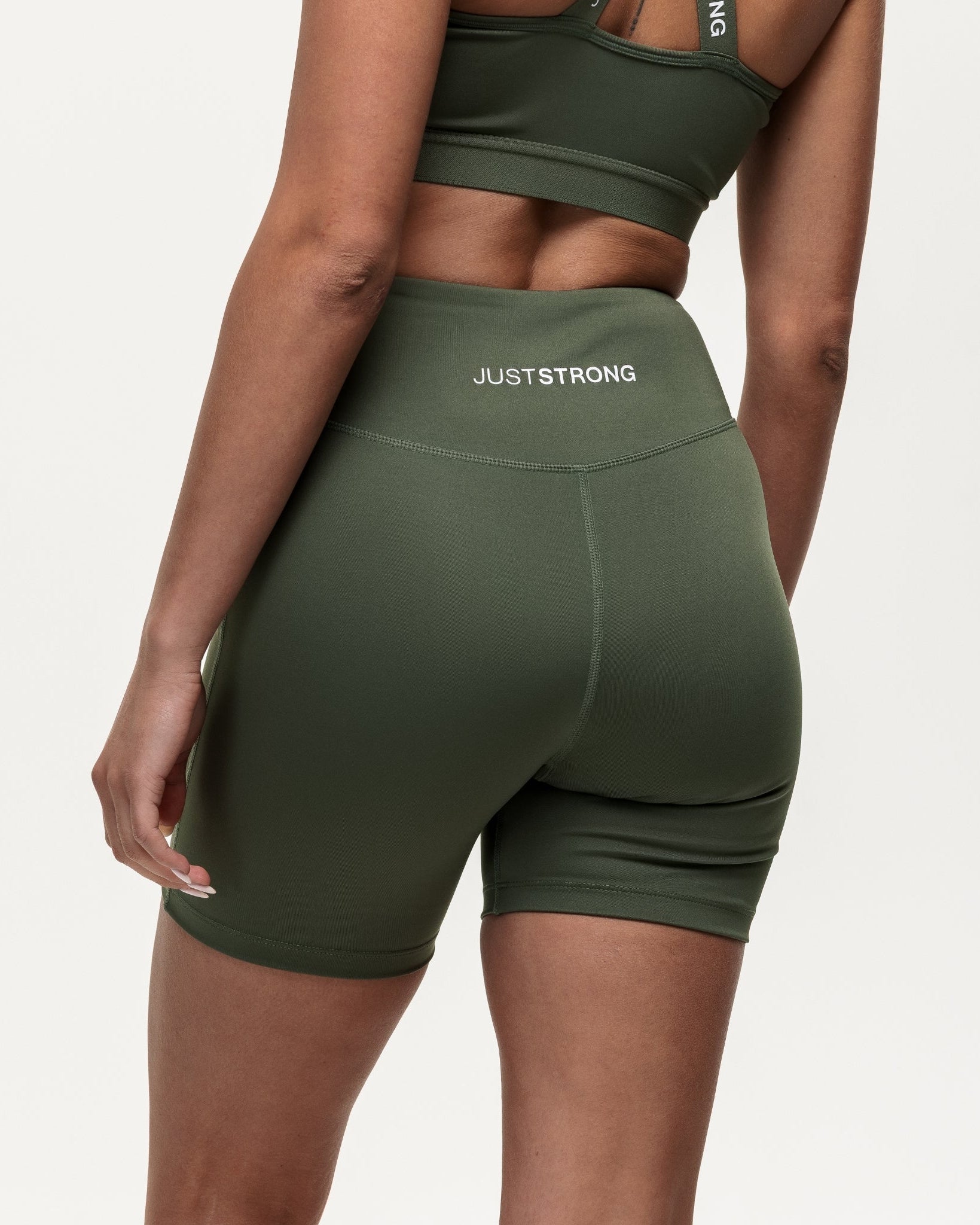 Motion High Rise Biker Shorts - Khaki