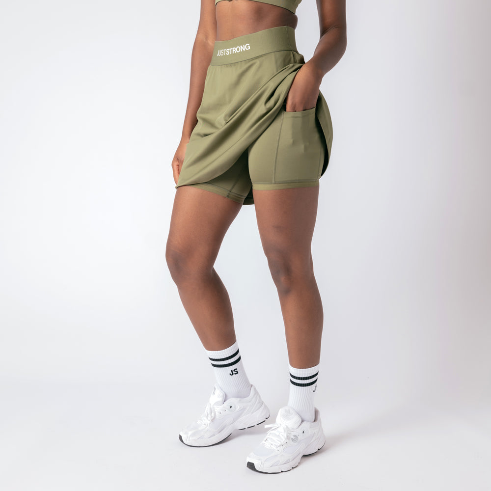 Tennis Skirt - Military Green