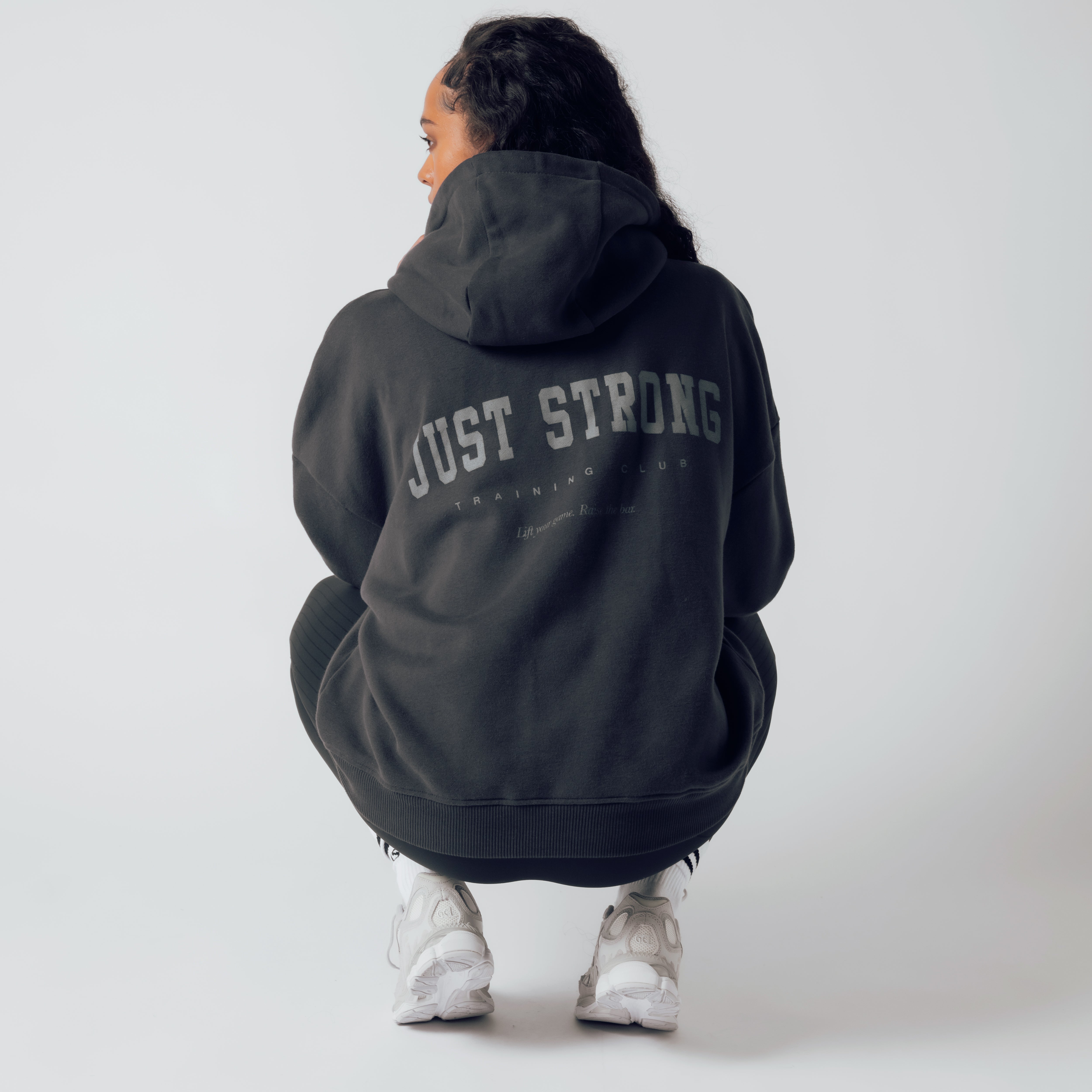 Training Club Oversized Hoodie - Washed Black