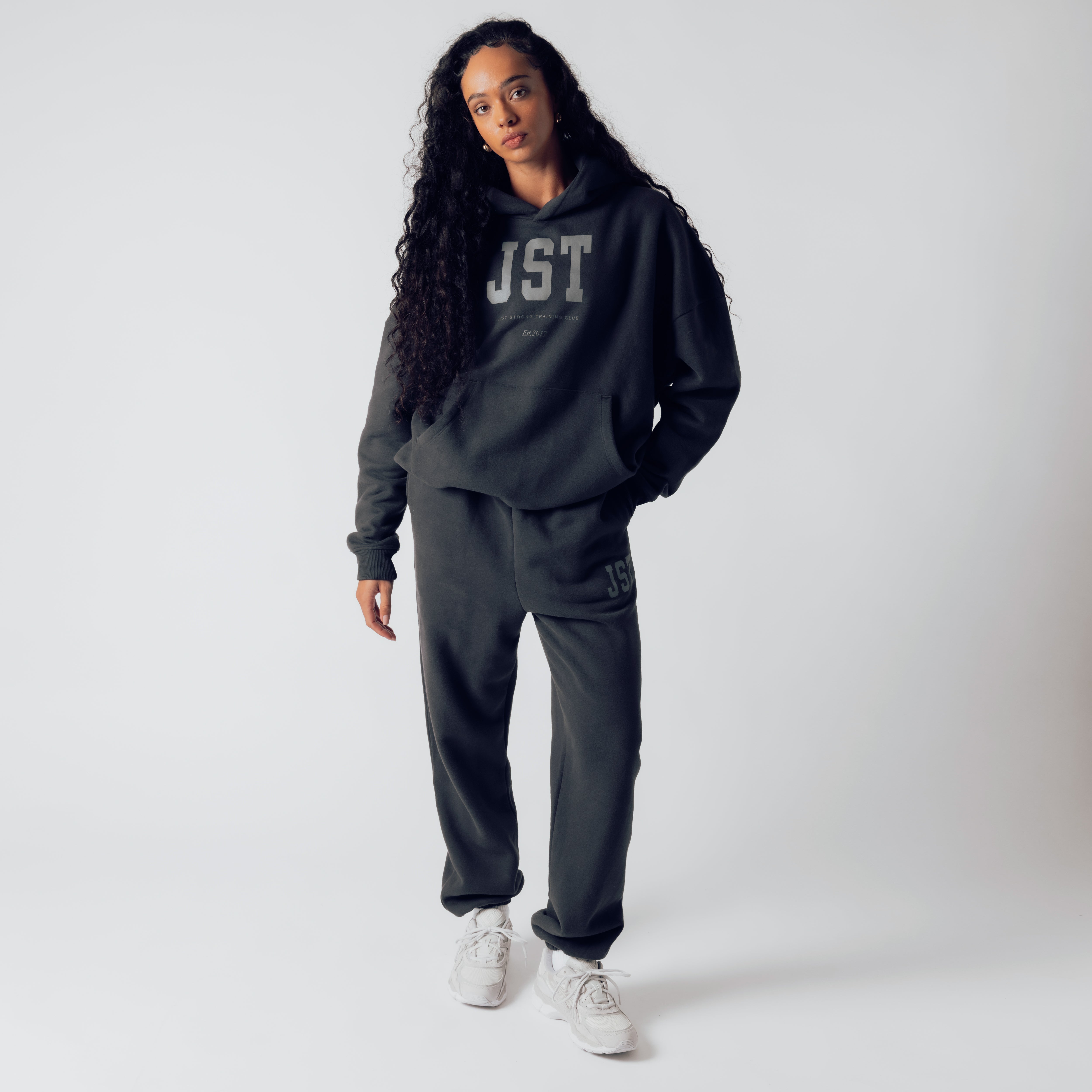 Training Club Oversized Hoodie - Washed Black